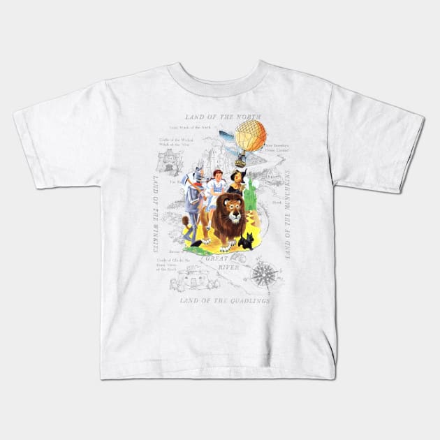 Vintage Wizard of Oz Classic Kids T-Shirt by Joaddo